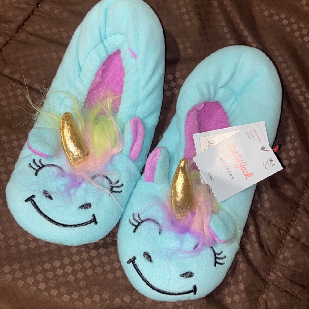 Cat and Jack Unicorn Slippers